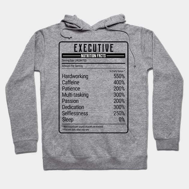 executive nutrition value Hoodie by IndigoPine